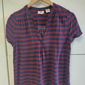Vintage Levi's Striped Soft V Neck Tee